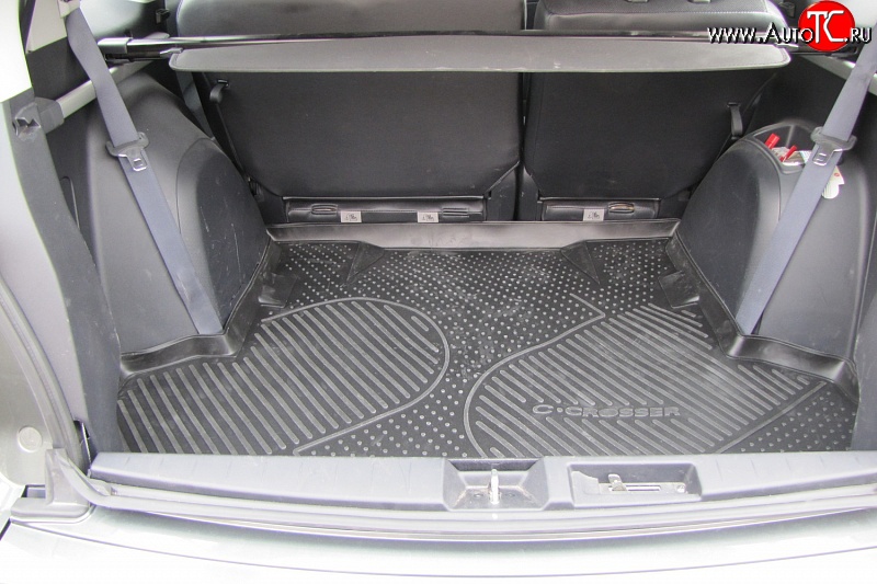 1 759 р. Коврик в багажник Element (полиуретан) (длинная база) CITROEN C-crosser (2007-2012)  с доставкой в г. Белгород