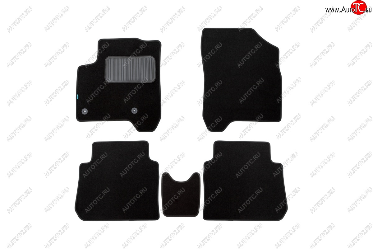 419 р. Коврики в салон Klever Premium (текстиль)  CITROEN C3 Picasso  дорестайлинг (2008-2012) (Черный)  с доставкой в г. Белгород