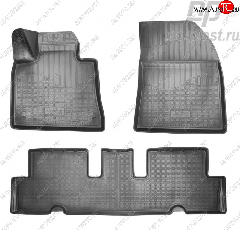 2 189 р. Коврики в салон Norplast Unidec CITROEN C4 Grand Picasso (2014-2016) (Цвет: черный)  с доставкой в г. Белгород