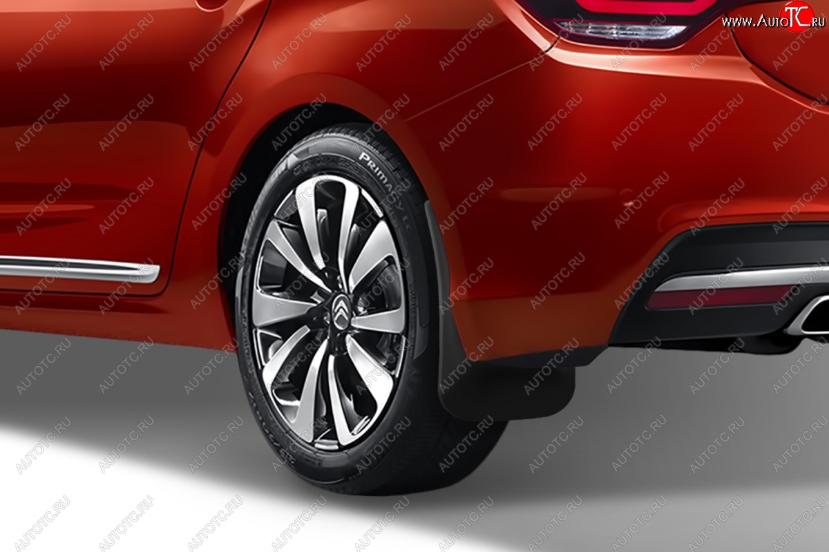 4 799 р. Задние брызговики Frosch CITROEN C4 B7 седан рестайлинг (2015-2022)  с доставкой в г. Белгород