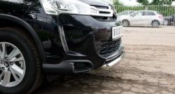 14 499 р. Одинарная защита переднего бампера диаметром 63 мм SLITKOFF  CITROEN C4 aircross (2012-2017)  с доставкой в г. Белгород. Увеличить фотографию 2