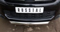 15 349 р. Одинарная защита переднего бампера диаметром 76 мм SLITKOFF  CITROEN C4 aircross (2012-2017)  с доставкой в г. Белгород. Увеличить фотографию 2