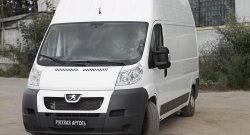 709 р. Накладки на зеркала RA CITROEN Jumper 250 (2006-2014) (Поверхность шагрень)  с доставкой в г. Белгород. Увеличить фотографию 3