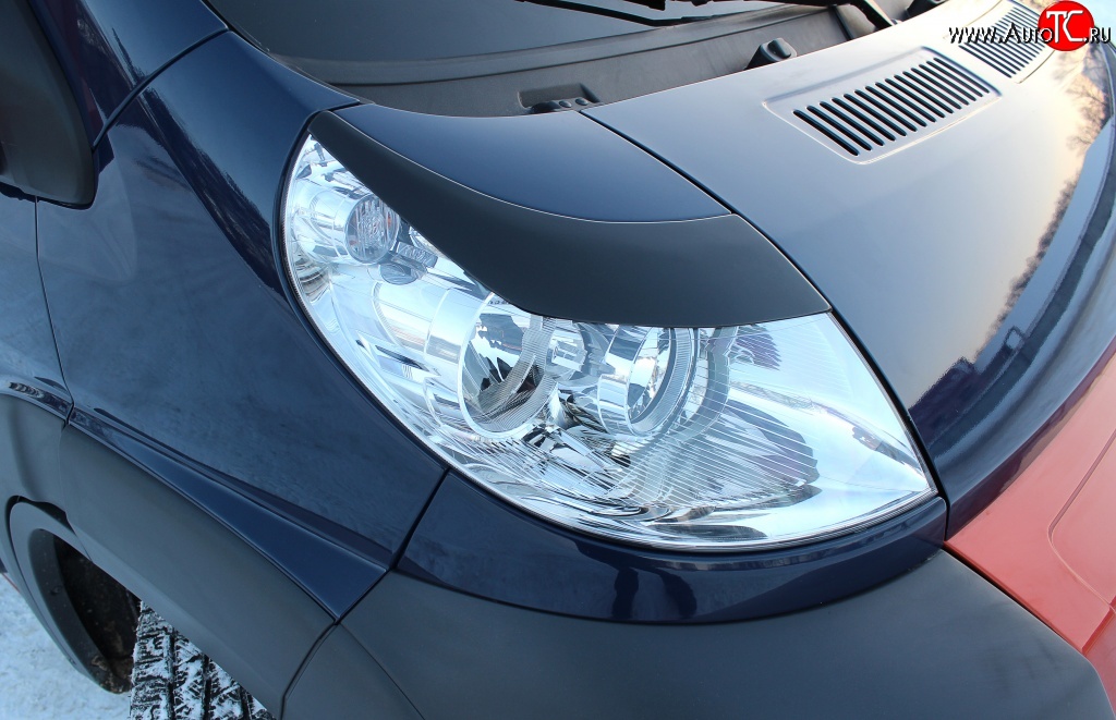 739 р. Реснички на фары RA CITROEN Jumper 250 (2006-2014) (Глянец под окраску, Неокрашенные)  с доставкой в г. Белгород