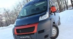 739 р. Реснички на фары RA CITROEN Jumper 250 (2006-2014) (Глянец под окраску, Неокрашенные)  с доставкой в г. Белгород. Увеличить фотографию 3