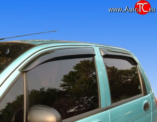 999 р. Комплект дефлекторов окон (ветровиков) 4 шт. Russtal Daewoo Matiz M100 дорестайлинг (1998-2000)  с доставкой в г. Белгород