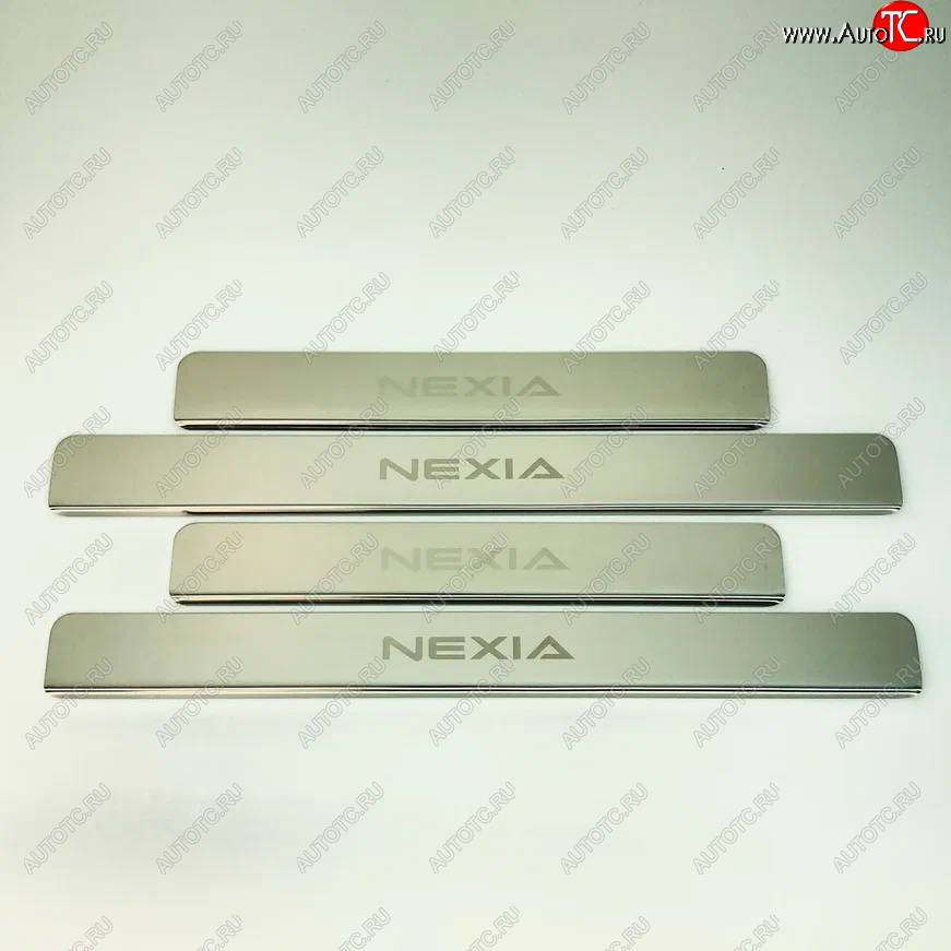 2 179 р. Накладки порожков салона INOX Daewoo Nexia дорестайлинг (1995-2008) (Нержавеющая сталь)  с доставкой в г. Белгород