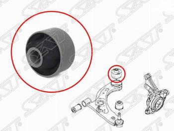 Сайлентблок переднего рычага SAT (задний вертикальный) Daihatsu Boon M300 хэтчбэк 5 дв. рестайлинг (2006-2010)