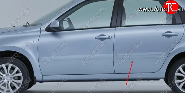 2 049 р. Молдинг задней левой двери Original Datsun on-DO седан дорестайлинг (2014-2019) (неокрашенный)  с доставкой в г. Белгород