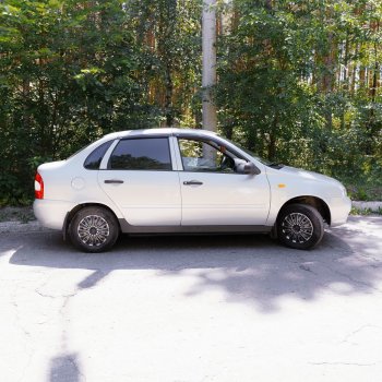 929 р. Пороги накладки Autodemic V2 Лада Калина 1118 седан (2004-2013) (Текстурная поверхность)  с доставкой в г. Белгород. Увеличить фотографию 6