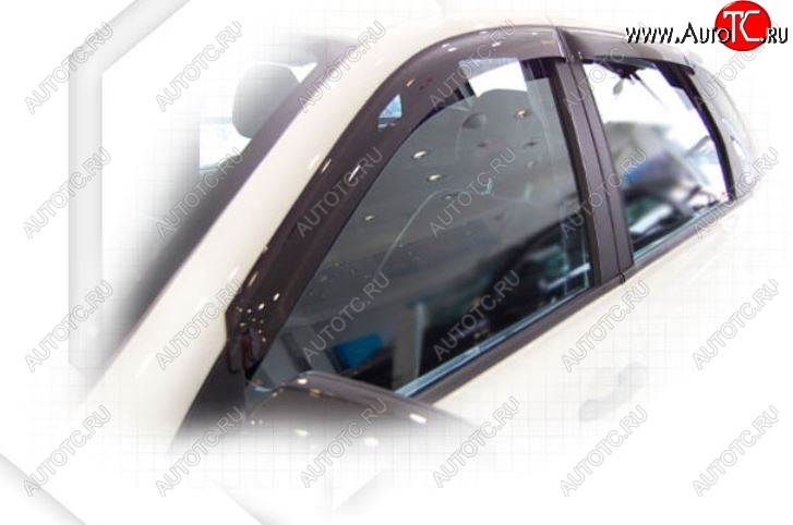 2 079 р. Дефлектора окон CA-Plastiс Datsun on-DO седан рестайлинг (2019-2021) (Classic полупрозрачный, Без хром.молдинга)  с доставкой в г. Белгород