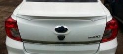 2 249 р. Лип спойлер АртФорм Datsun on-DO седан рестайлинг (2019-2021) (цвет: Оранжевый)  с доставкой в г. Белгород. Увеличить фотографию 3