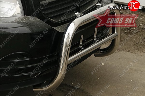 10 709 р. Защита переднего бампера Souz-96 (d60) Dodge Caliber (2006-2012)  с доставкой в г. Белгород