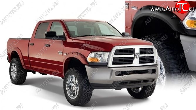 23 749 р. Накладки на колёсные арки BUSHWACKER DESIGN Dodge Ram 1500 4 DJ,DS Quad Cab (2008-2012) (Неокрашенные)  с доставкой в г. Белгород