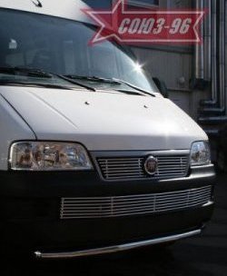 11 564 р. Защита переднего бампера одинарная Souz-96 (d60) Fiat Ducato 250 (2006-2014)  с доставкой в г. Белгород. Увеличить фотографию 2