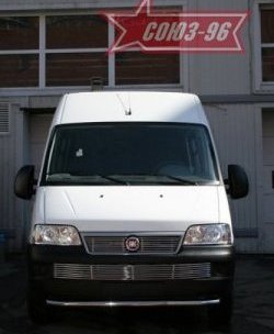 11 564 р. Защита переднего бампера одинарная Souz-96 (d60) Fiat Ducato 250 (2006-2014)  с доставкой в г. Белгород. Увеличить фотографию 3