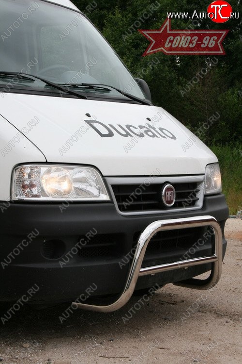 10 844 р. Защита переднего бампера Souz-96 (d60) Fiat Ducato 250 (2006-2014)  с доставкой в г. Белгород