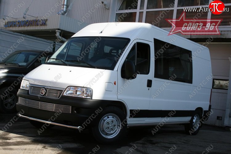 11 564 р. Защита переднего бампера одинарная Souz-96 (d60) Fiat Ducato 250 (2006-2014)  с доставкой в г. Белгород