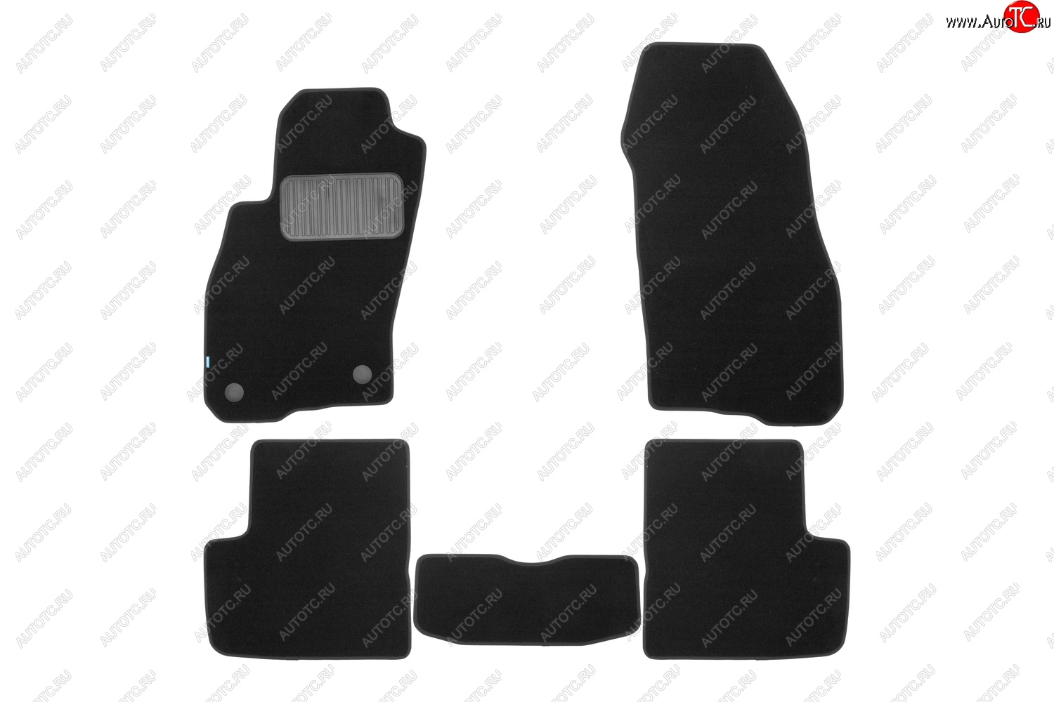 429 р. Коврики в салон Klever Premium (текстиль, 5 шт., подпятник, нубуковая лента)  Fiat Grande Punto (2005-2012) (Черный)  с доставкой в г. Белгород