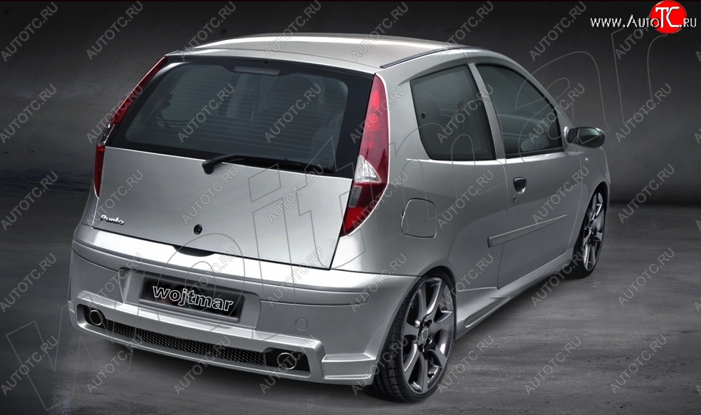 26 999 р. Задний бампер R1 Fiat Punto 188 хэтчбэк 3 дв. дорестайлинг (1999-2003)  с доставкой в г. Белгород