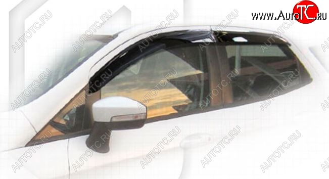 1 999 р. Дефлектора окон CA-Plastiс Ford EcoSport дорестайлинг (2013-2019) (Classic полупрозрачный)  с доставкой в г. Белгород
