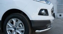 15 649 р. Одинарная защита переднего бампера диаметром 63 мм SLITKOFF  Ford EcoSport (2013-2019) дорестайлинг  с доставкой в г. Белгород. Увеличить фотографию 4