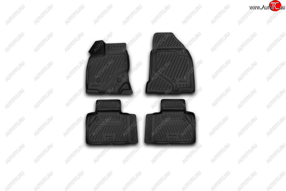 2 399 р. Комплект ковриков салона Element (полиуретан)  Ford Edge  U387 (2011-2015) рестайлинг  с доставкой в г. Белгород