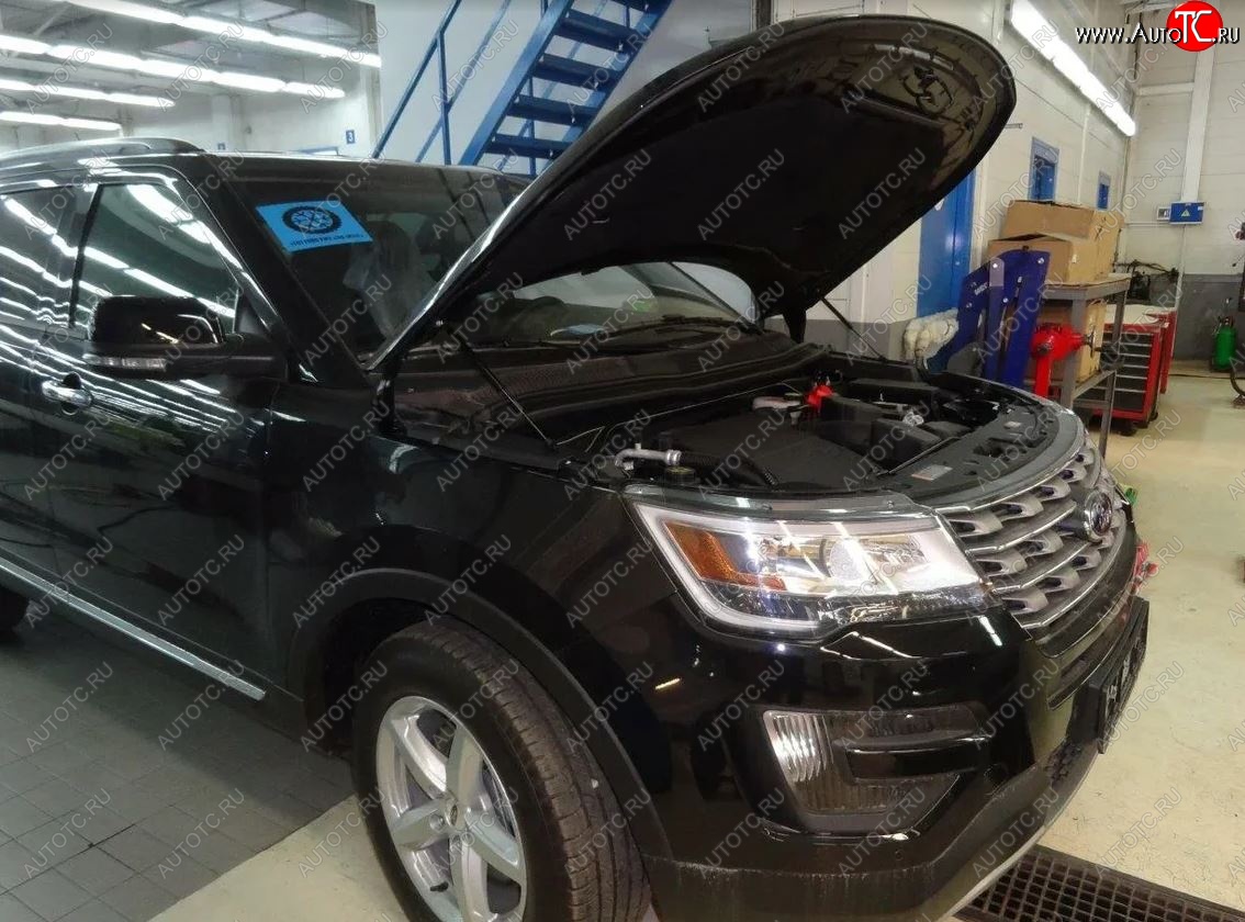2 049 р. Упоры капота Russtal Ford Explorer U502 1-ый рестайлинг, 5 дв. (2015-2018)  с доставкой в г. Белгород