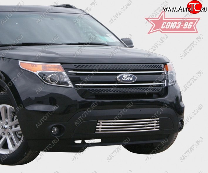 15 614 р. Декоративный элемент воздухозаборника Souz-96 (d16)  Ford Explorer  U502 (2010-2016) дорестайлинг  с доставкой в г. Белгород