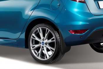 1 149 р. Брызговики задние HB Frosch  Ford Fiesta  6 (2012-2019) хэтчбэк 5 дв. рестайлинг  с доставкой в г. Белгород. Увеличить фотографию 2