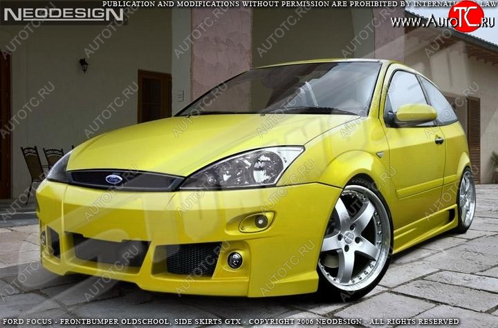 28 999 р. Передний бампер EVO 3 Ford Focus 1 седан дорестайлинг (1998-2002)  с доставкой в г. Белгород