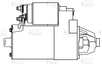 10 199 р. Стартер (V-1.8L/2.0L, 1,4кВт) STARTVOLT Ford Mondeo Mk1,BNP универсал (1992-1996)  с доставкой в г. Белгород. Увеличить фотографию 6