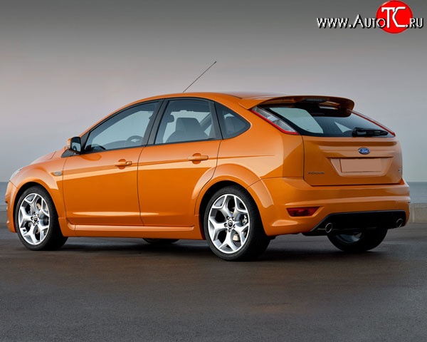 7 349 р. Спойлер ST V2 Ford Focus 2 хэтчбэк 3 дв. дорестайлинг (2004-2007) (Неокрашенный)  с доставкой в г. Белгород