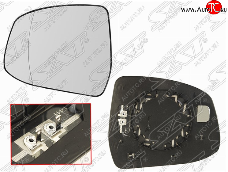 519 р. Полотно зеркала SAT (асферическое, с обогревом) Ford Focus 3 седан дорестайлинг (2011-2015)  с доставкой в г. Белгород