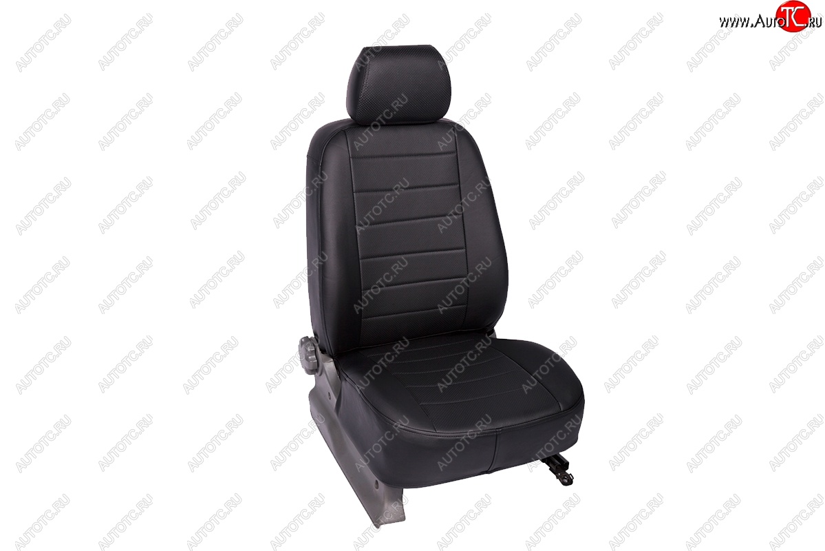 5 999 р. Чехлы Seintex (экокожа, 40/60, кроме комплектации Sport) Ford Focus 2 хэтчбэк 5 дв. дорестайлинг (2004-2008) (черный)  с доставкой в г. Белгород