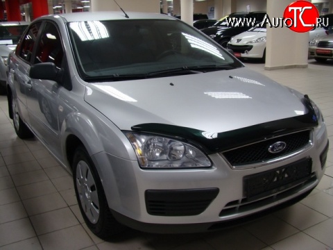 2 799 р. Дефлектор капота NovLine  Ford Focus  2 (2004-2008)  седан дорестайлинг, универсал дорестайлинг, хэтчбэк 3 дв. дорестайлинг, хэтчбэк 5 дв. дорестайлинг  с доставкой в г. Белгород