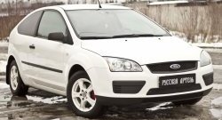 1 469 р. Зимняя заглушка решетки переднего бампера РА Ford Focus 2  седан дорестайлинг (2004-2008)  с доставкой в г. Белгород. Увеличить фотографию 4