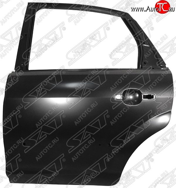 6 249 р. Левая дверь задняя SAT (с отверстиями под молдинг) Ford Focus 2  седан дорестайлинг (2004-2008) (Неокрашенная)  с доставкой в г. Белгород