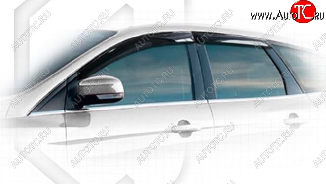 2 079 р. Дефлектора окон CA-Plastiс Ford Focus 3 универсал дорестайлинг (2010-2015) (Classic полупрозрачный, Без хром.молдинга)  с доставкой в г. Белгород