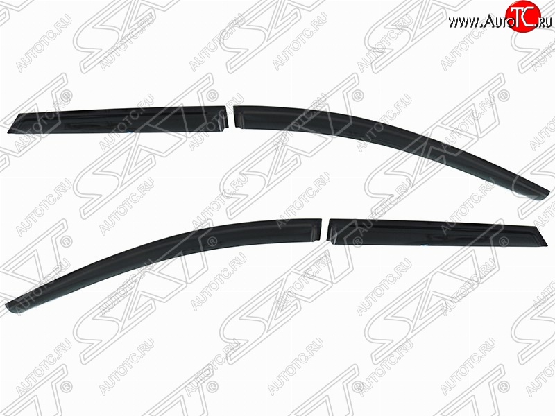 1 389 р. Дефлектора окон SAT (комплект)  Ford Focus  3 (2010-2019) универсал дорестайлинг, универсал рестайлинг  с доставкой в г. Белгород