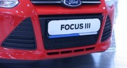 1 839 р. Сетка на бампер Novline Ford Focus 3 универсал дорестайлинг (2010-2015)  с доставкой в г. Белгород. Увеличить фотографию 2