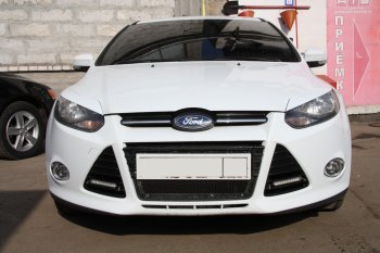 1 149 р. Реснички на фары MV Tuning Ford Focus 3 универсал дорестайлинг (2010-2015) (Неокрашенные)  с доставкой в г. Белгород. Увеличить фотографию 4