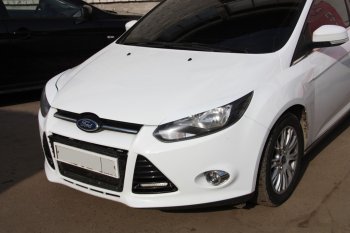 1 149 р. Реснички на фары MV Tuning Ford Focus 3 универсал дорестайлинг (2010-2015) (Неокрашенные)  с доставкой в г. Белгород. Увеличить фотографию 5