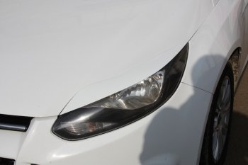 1 149 р. Реснички на фары MV Tuning Ford Focus 3 универсал дорестайлинг (2010-2015) (Неокрашенные)  с доставкой в г. Белгород. Увеличить фотографию 6