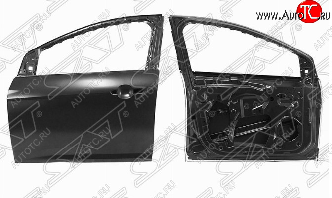 17 399 р. Левая дверь передняя SAT Ford Focus 3 универсал рестайлинг (2014-2019) (Неокрашенная)  с доставкой в г. Белгород