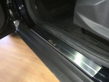 2 199 р. Накладки порожков салона INOX Ford Focus 3 седан дорестайлинг (2011-2015) (Нержавеющая сталь)  с доставкой в г. Белгород. Увеличить фотографию 3