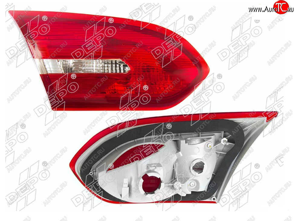 3 599 р. Левый фонарь в крышку багажника DEPO Ford Focus 3 седан рестайлинг (2014-2019)  с доставкой в г. Белгород