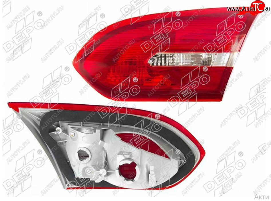 3 599 р. Правый фонарь в крышку багажника DEPO Ford Focus 3 седан рестайлинг (2014-2019)  с доставкой в г. Белгород