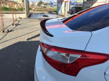 2 799 р. Лип спойлер АВТОКРАТ Ford Focus 3 седан рестайлинг (2014-2019) (Неокрашенный)  с доставкой в г. Белгород. Увеличить фотографию 3