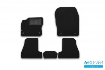 Коврики в салон Klever Premium (текстиль) Ford Focus  3 (2011-2015) седан дорестайлинг (Черный)